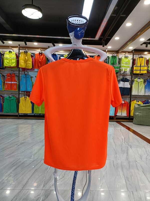 Unisex sportiniai marškinėliai iš 100 % poliesterio greitai džiūstantys tinkliniai bėgimo marškinėliai Vienspalviai maratono bėgimo marškinėliai apvaliu kaklu