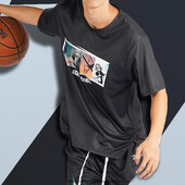 BASKETMAN Tricouri de baschet pentru bărbați Tricouri cu mâneci scurte imprimate personalizabile Antrenamente respirabile Treninguri de alergare Unisex