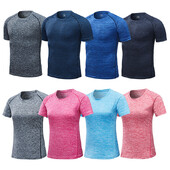 Sporto salės marškinėliai Vyriški trumpomis rankovėmis sportiniai marškinėliai Kultūrizmo viršus Vyriški moterų raumenų treniruotės Kompresiniai fitneso drabužiai