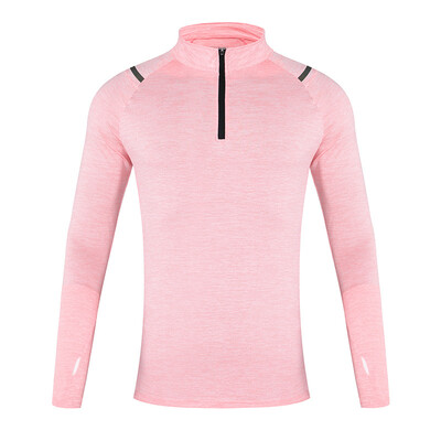 Lauko išbėrimų apsauga Vyrai Moteriški sportiniai marškinėliai Vienspalviai ilgomis rankovėmis pusiau užtrauktuku Dry Fit Porai Sporto salė Sportiniai bėgimo marškinėliai