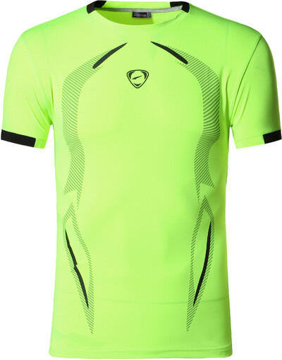 Tricou bărbați Jeansian Tricou Tricou Sport cu mânecă scurtă Dry Fit Running Fitness Workout LSL187 Negru