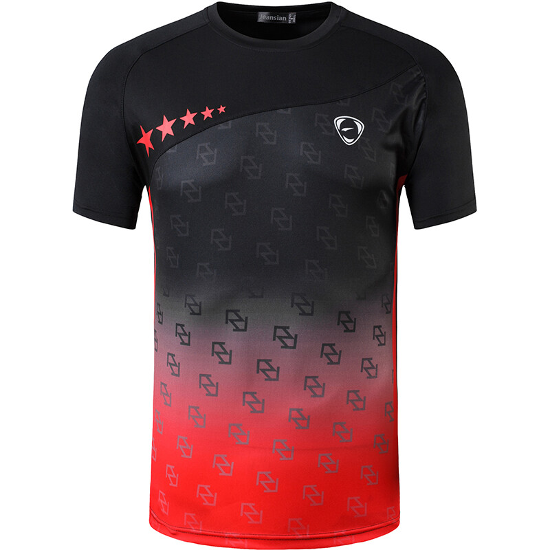 Tricou bărbați Jeansian Tricou Tricou Sport cu mânecă scurtă Dry Fit Running Fitness Workout LSL187 Negru