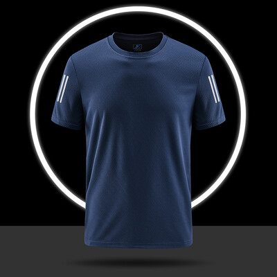 YJKVUR vasaras lielizmēra vīriešu ātri nosusināmi mitrumu novadoši T krekli Athletic Running Gym Workout T-krekli ar īsām piedurknēm