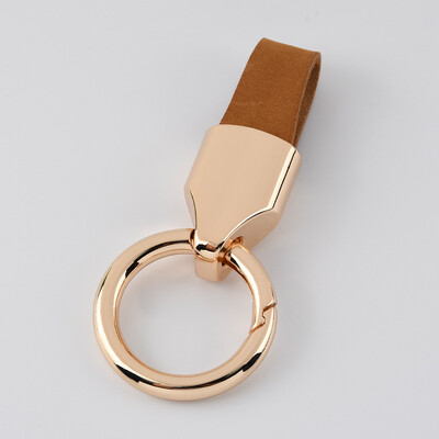 Luksusa vīriešu sieviešu atslēgu piekariņi Modes atslēgu piekariņi, izturīga āda automašīnas atslēgu piekariņa turētājam pakavu sprādzes dāvanu aksesuāri