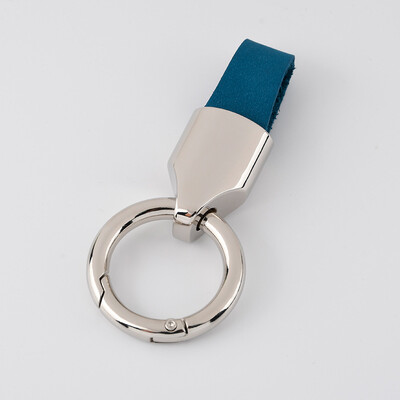 Luksusa vīriešu sieviešu atslēgu piekariņi Modes atslēgu piekariņi, izturīga āda automašīnas atslēgu piekariņa turētājam pakavu sprādzes dāvanu aksesuāri