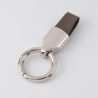 Luksusa vīriešu sieviešu atslēgu piekariņi Modes atslēgu piekariņi, izturīga āda automašīnas atslēgu piekariņa turētājam pakavu sprādzes dāvanu aksesuāri