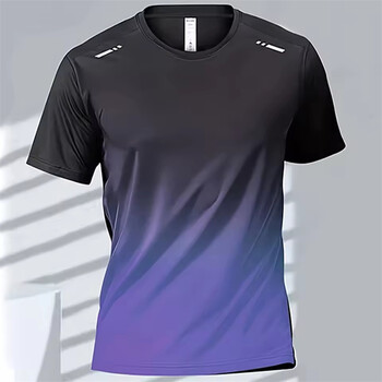 Ανδρικό T-shirt Badminton Top Quick Drying Ανδρική προπόνηση γυμναστικής Αθλητικά μπλουζάκια γυμναστικής για υπαίθριο μπλουζάκι για τρέξιμο μεγάλου μεγέθους Ρούχα