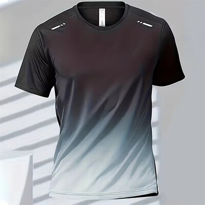 Tricou pentru bărbați Top de badminton Uscare rapidă Antrenament fitness pentru bărbați Topuri pentru sală de sport în aer liber Tricou pentru alergare ocazional Îmbrăcăminte supradimensionată