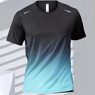 Tricou pentru bărbați Top de badminton Uscare rapidă Antrenament fitness pentru bărbați Topuri pentru sală de sport în aer liber Tricou pentru alergare ocazional Îmbrăcăminte supradimensionată