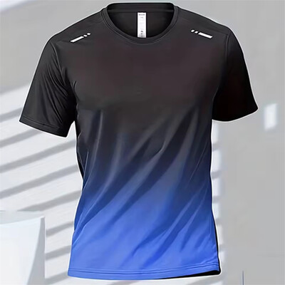 Tricou pentru bărbați Top de badminton Uscare rapidă Antrenament fitness pentru bărbați Topuri pentru sală de sport în aer liber Tricou pentru alergare ocazional Îmbrăcăminte supradimensionată