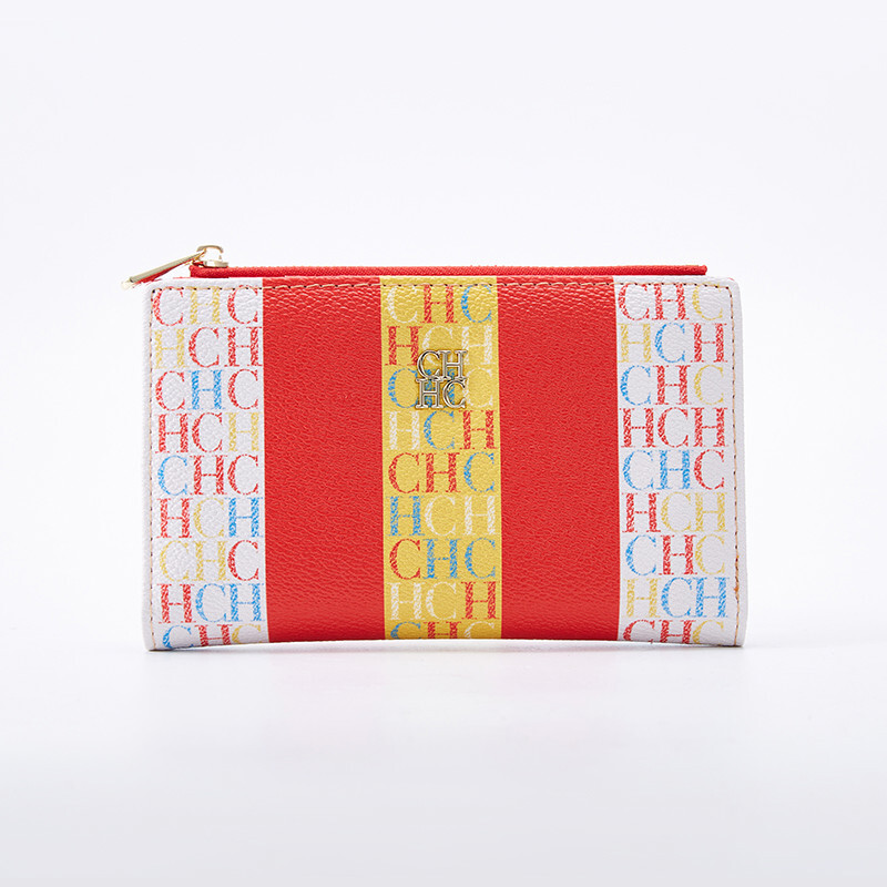 CH karikatūras raksts ar drukātu maku Mazs pārnēsājams sieviešu monētu maciņš, moderns jauns, piemērots daudziem gadījumiem sievietēm