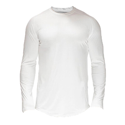 Tricou simplu din plasă, cu uscare rapidă, slim fit, bărbați, alergare, sport, cămașă cu mânecă lungă, sală, fitness, culturism, topuri, îmbrăcăminte de toamnă respirabilă