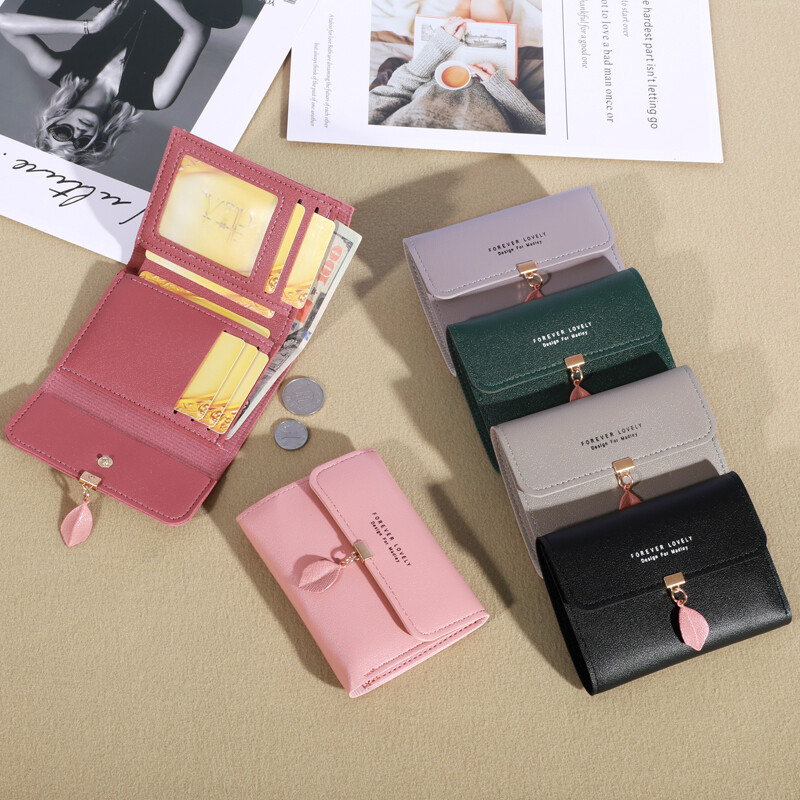 Trīskāršu sajūga monētu somiņa, minimālistisks kredītkaršu turētājs, ikdienas sieviešu maks