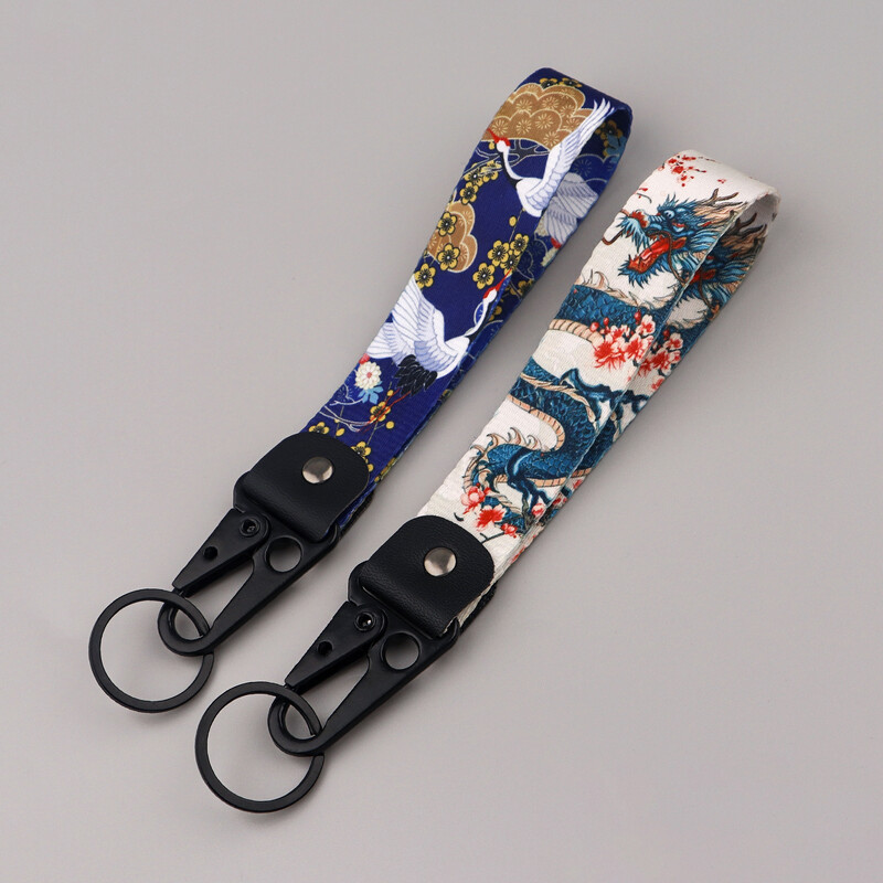 Breloc Van Gogh pentru femei, bărbați, cer înstelat, curele scurte pentru încheietura mâinii, valuri japoneze, breloc pentru mașină, bijuterii pandantiv în rucsac Cadouri de vacanță