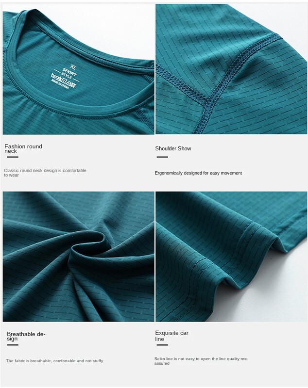 Vară în aer liber, ultra-subțire, mătase de gheață de înaltă calitate, tricou cu mânecă scurtă pentru bărbați, vară, ușor, respirabil, cu uscare rapidă, top sport