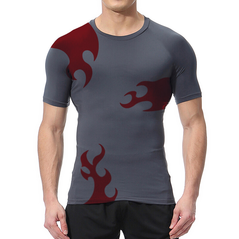 Tricouri atletice cu uscare rapidă cu imprimare 3D pentru bărbați, elegante, antrenament de gimnastică, alergare, cămăși de compresie, maiouri de corp, strat de bază, tricouuri, maiuri