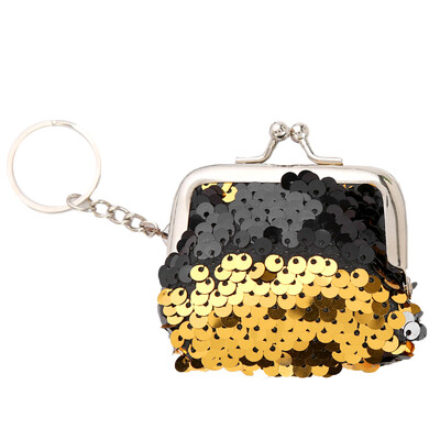 Torbica sa šljokicama Mala torbica Torbica s ružem za usne Privjesak za ključeve Sjajni držač kartice Torbica za novac Prijenosna elegantna klasična torba za pohranu