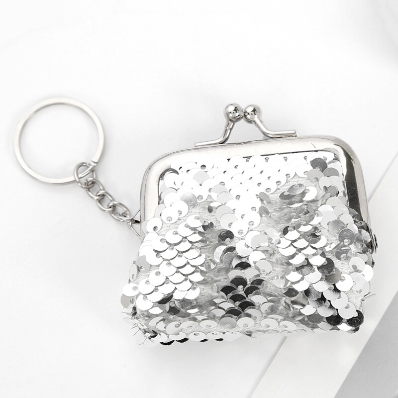 Torbica sa šljokicama Mala torbica Torbica s ružem za usne Privjesak za ključeve Sjajni držač kartice Torbica za novac Prijenosna elegantna klasična torba za pohranu