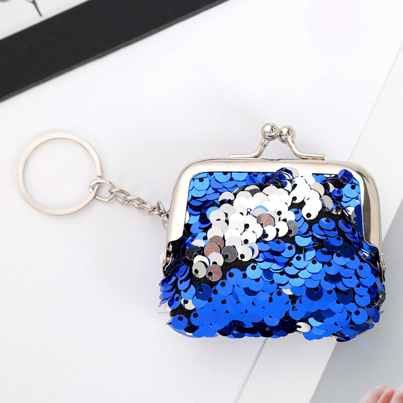 Torbica sa šljokicama Mala torbica Torbica s ružem za usne Privjesak za ključeve Sjajni držač kartice Torbica za novac Prijenosna elegantna klasična torba za pohranu