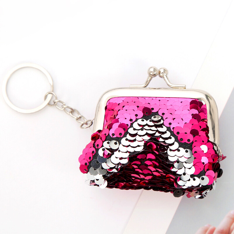 Torbica sa šljokicama Mala torbica Torbica s ružem za usne Privjesak za ključeve Sjajni držač kartice Torbica za novac Prijenosna elegantna klasična torba za pohranu