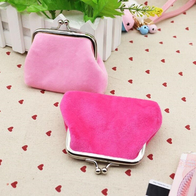 Poșetă cu monede din pluș de toamnă/iarnă