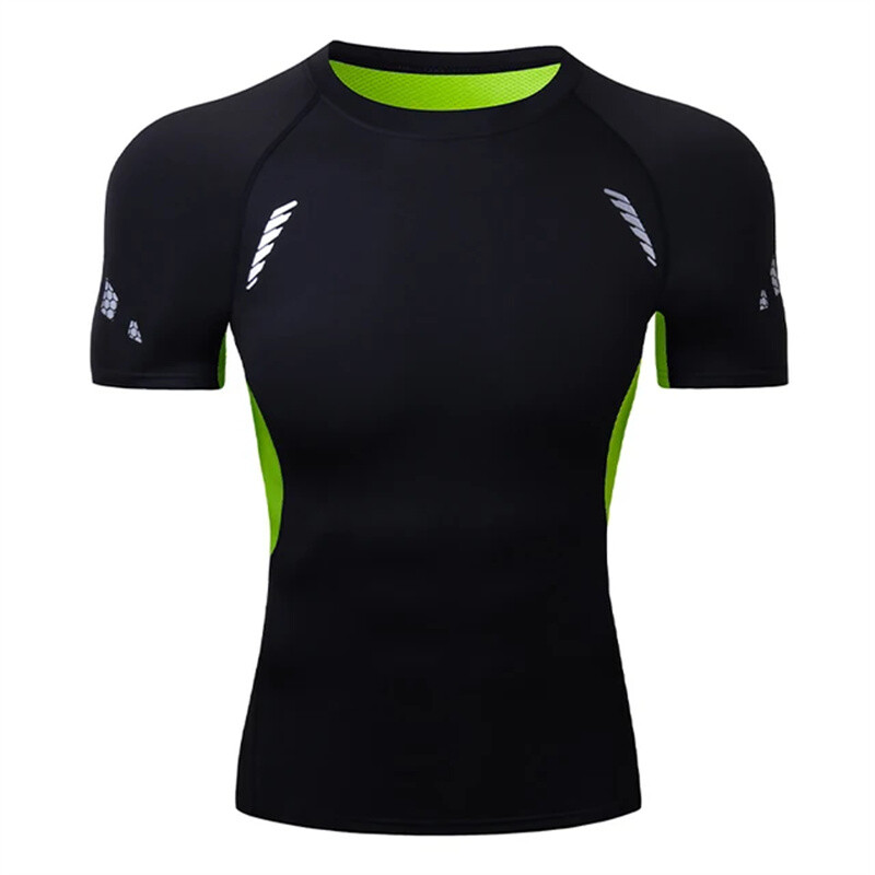 Muške kompresijske majice kratkih rukava Majice kratkih rukava za vježbanje u teretani za trčanje Brzo sušeće atletske donje slojeve potkošulje Rash Guard