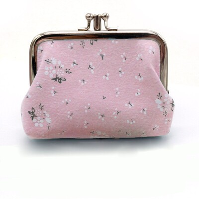 Torbica za novčiće Dvoslojna kopča s cvijećem, mali novčanik, ženske ženske torbice, modne ručne torbice
