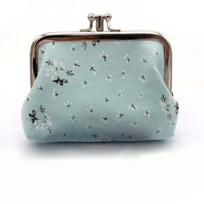 Torbica za novčiće Dvoslojna kopča s cvijećem, mali novčanik, ženske ženske torbice, modne ručne torbice