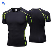 Brzosušeće kompresijske muške majice kratkih rukava Majica za trčanje Tajice za fitness Nogometni dresovi Elastična sportska odjeća za teretanu Rashguard