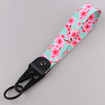 Sakura breloc mașină cu flori de cireș curea de agățat cu etichete metalice pentru chei pentru mașină, motociclete, accesorii, cadou