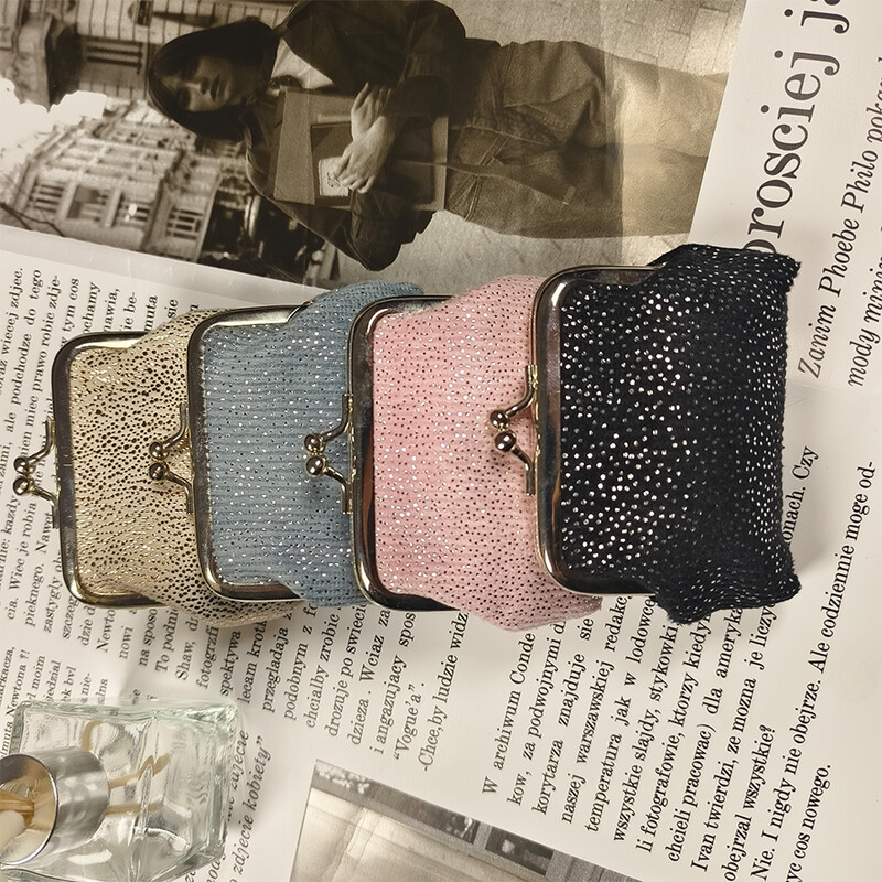 2024 Mini posetă pentru monede pentru femei, drăguț Grils, pentru monede pentru student, căști pentru ambalare, geantă de depozitare pentru bijuterii pentru unghii