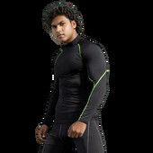 Cămașă de compresie pentru bărbați, alergare, fitness, cu mâneci lungi, cu uscare rapidă, îmbrăcăminte strânsă pentru antrenament, haine de gimnastică, cămăși pentru culturism