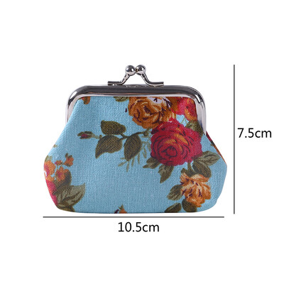 Rožės, drobės, mažos monetų piniginės „Lady Zero“ piniginės ir monetų krepšys, vaikiška mergaitė, moteriška piniginė, 1 vnt., 2023 m. nauja mada