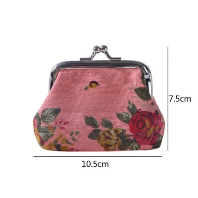 Rožės, drobės, mažos monetų piniginės „Lady Zero“ piniginės ir monetų krepšys, vaikiška mergaitė, moteriška piniginė, 1 vnt., 2023 m. nauja mada