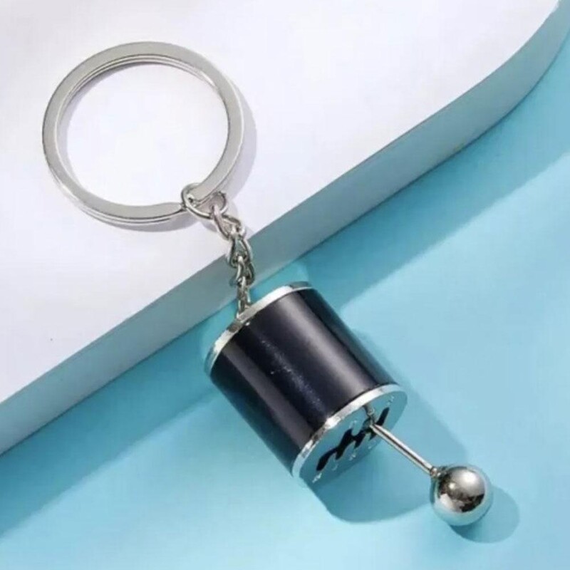 Breloc cu cap de viteză cu 6 viteze pentru mașină Creative Manetă de transmisie manuală Accesorii pentru chei cu pandantiv pentru mașină 1buc