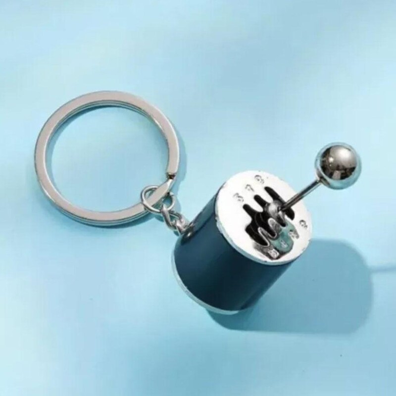 Breloc cu cap de viteză cu 6 viteze pentru mașină Creative Manetă de transmisie manuală Accesorii pentru chei cu pandantiv pentru mașină 1buc