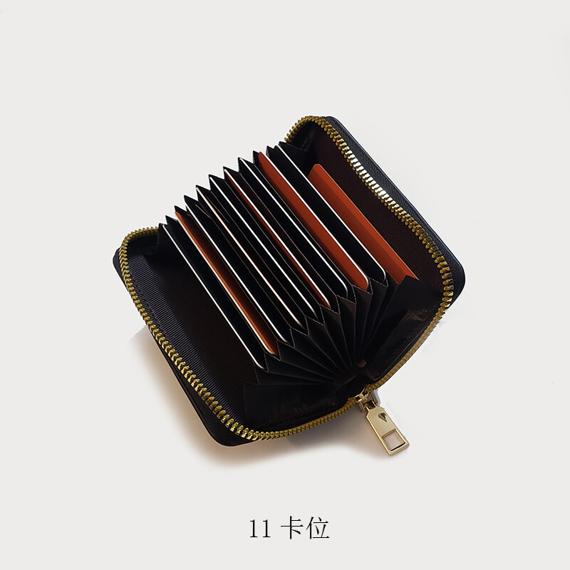 Geantă nouă pentru carduri pentru femei Canvas Checker Clip pentru monede Bank Husă card de credit Portofel multifuncțional cu slot pentru card