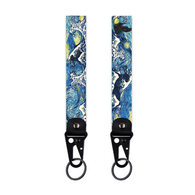 Starry Sky Sea Waves Breloc pentru chei de mașină Breloc Femei Accesorii Anime Breloc Bărbați Bijuterii de modă originale