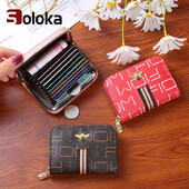 Suport pentru card bancar pentru femei, portofel pentru card Little Bee, portofel cu blocare RFID, cu 9 biți, suport pentru carduri de credit, portmoneu de capacitate mare