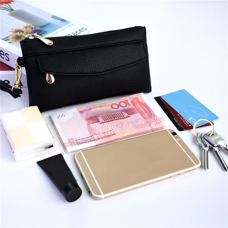 Sieviešu pārnēsājams modes maks Pu ādas pakarināmais somiņš Sieviešu somiņas monētu kabatas ūdensizturīgs tālrunis sieviešu somiņai