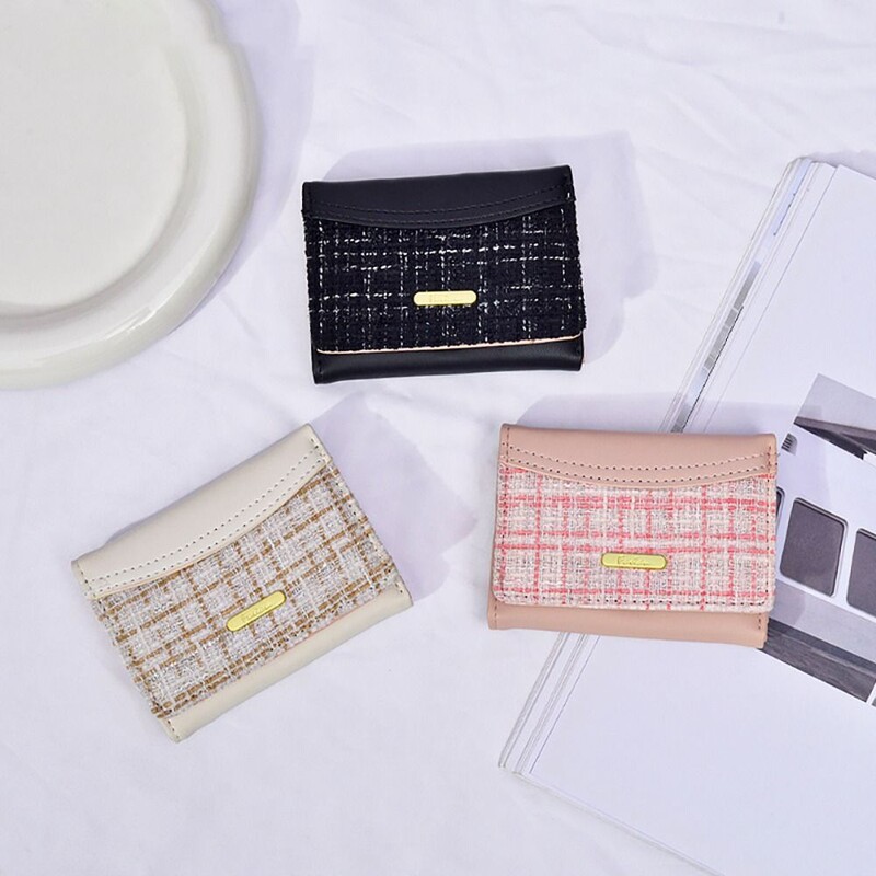 Novi kratki novčanik od pu kože Dopamine Duarable Clutch torbica većeg kapaciteta Jednobojni držač kartice Ženski