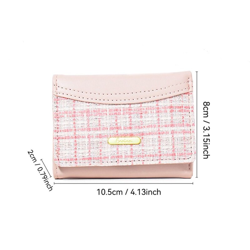 Novi kratki novčanik od pu kože Dopamine Duarable Clutch torbica većeg kapaciteta Jednobojni držač kartice Ženski