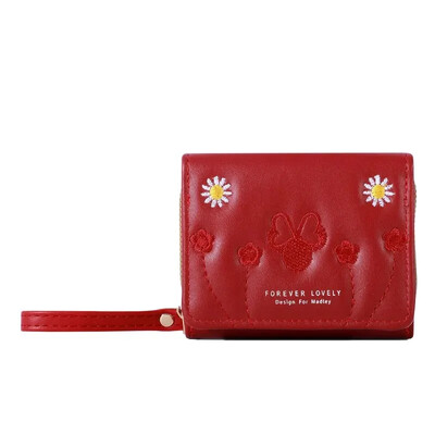 1kom muške modne izvezene torbice za novčiće ljubavi, trostruki držač za kartice, novčanik s više utora za kartice