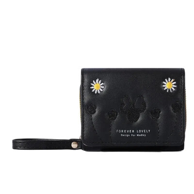 1kom muške modne izvezene torbice za novčiće ljubavi, trostruki držač za kartice, novčanik s više utora za kartice