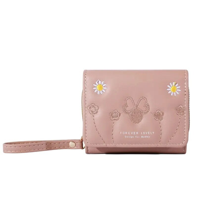 1kom muške modne izvezene torbice za novčiće ljubavi, trostruki držač za kartice, novčanik s više utora za kartice