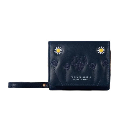 1kom muške modne izvezene torbice za novčiće ljubavi, trostruki držač za kartice, novčanik s više utora za kartice