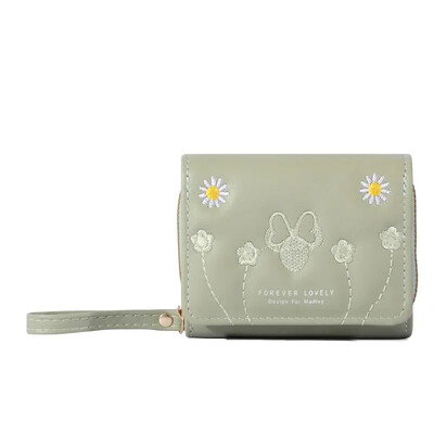 1kom muške modne izvezene torbice za novčiće ljubavi, trostruki držač za kartice, novčanik s više utora za kartice