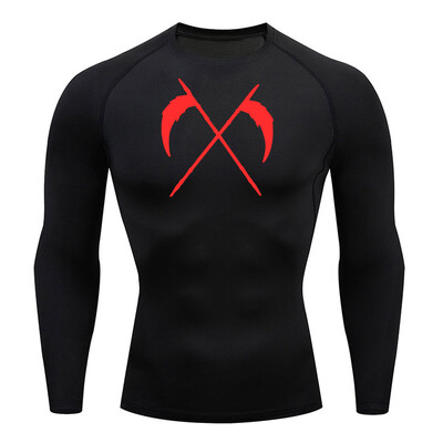 Cămașă cu mânecă scurtă de compresie Tricou de vară pentru bărbați Fitness Uscare rapidă Top sport rashgarda MMA Tricou cu mâneci lungi a doua piele