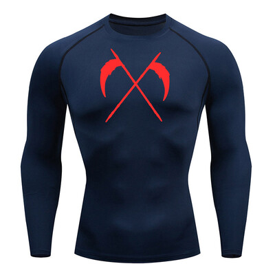 Cămașă cu mânecă scurtă de compresie Tricou de vară pentru bărbați Fitness Uscare rapidă Top sport rashgarda MMA Tricou cu mâneci lungi a doua piele