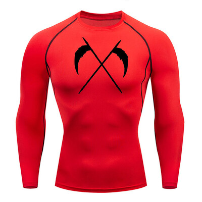 Cămașă cu mânecă scurtă de compresie Tricou de vară pentru bărbați Fitness Uscare rapidă Top sport rashgarda MMA Tricou cu mâneci lungi a doua piele